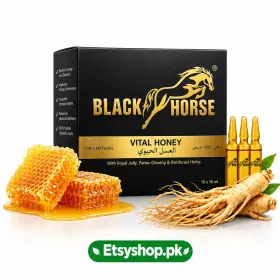 Black Horse Vital Honey – Natural Honey with Ginseng In Karachi